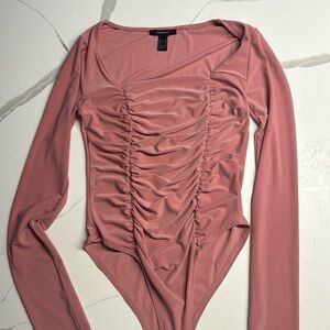 dusty rose pink bodysuit